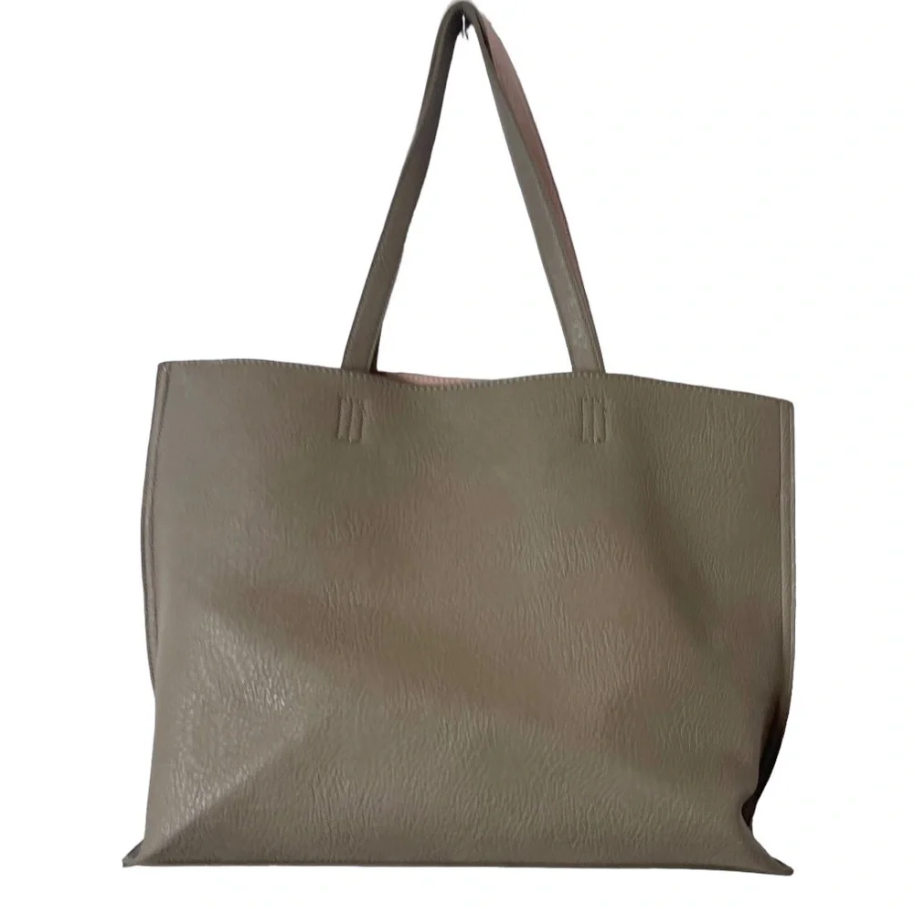 Miztique taupe and light pink shoulder‎ bag
